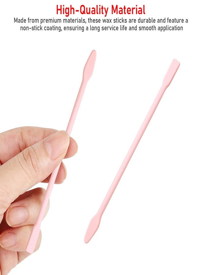 CATOSUM 4 Pack large Eyebrow Wax Sticks Non, Stick Wax Spatula Silicone Eyebrow Wax Stick Waxing Applicator Reusable Hard Wax Sticks For Home Salon Body Use - Image 4